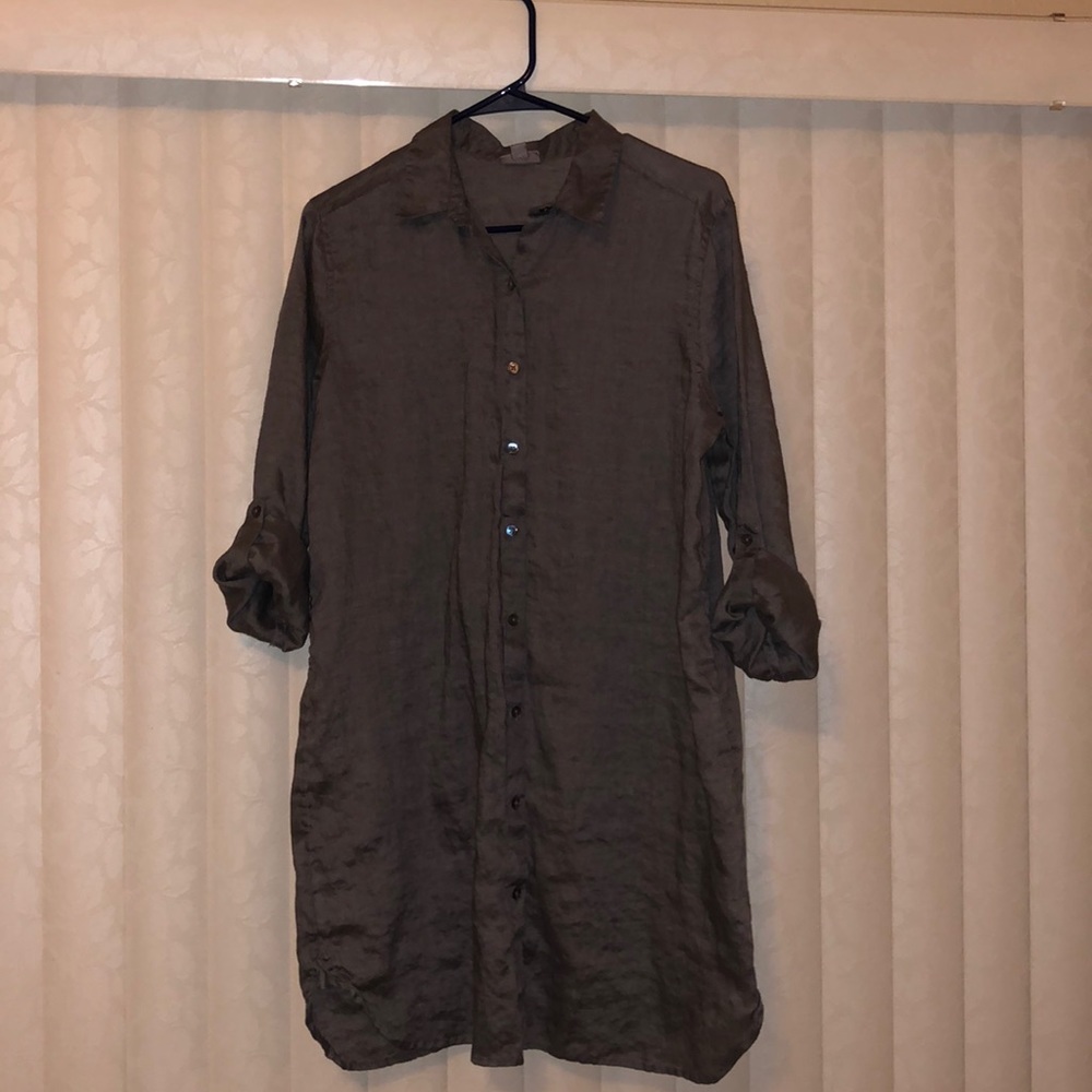 J. Jill linen shirt dress